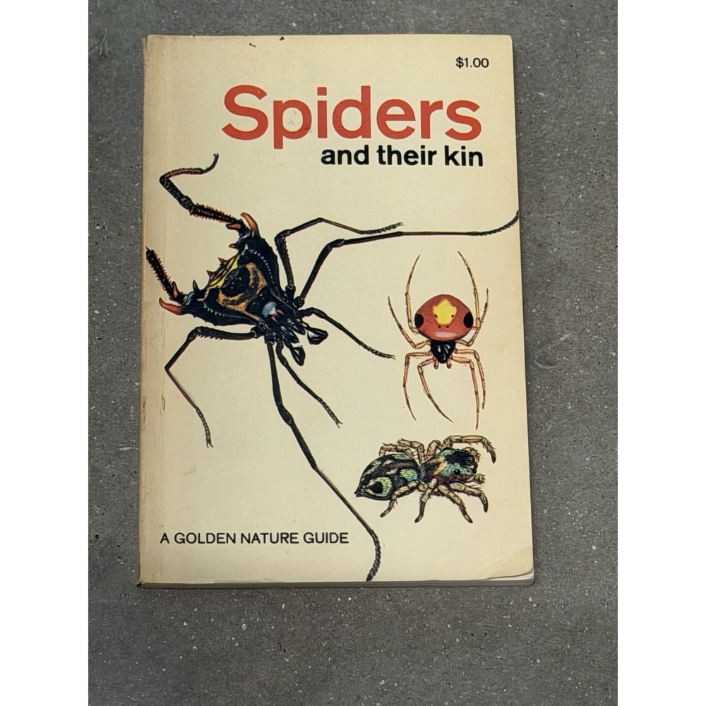 Spiders Book Golden Guide Vintage 1968 Paperback Full Color Vintage 160 Pages